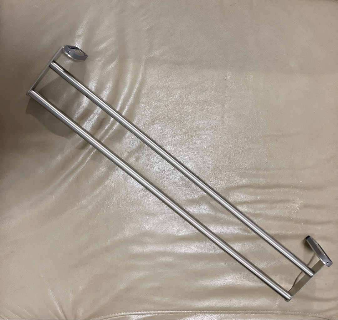 IKEA • Towel rail, stainless steel, 67cm, Furniture & Home Living