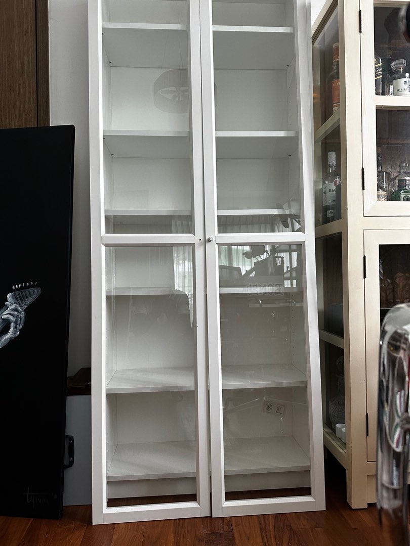 Ikea with glass doors, Furniture & Home Living, Furniture