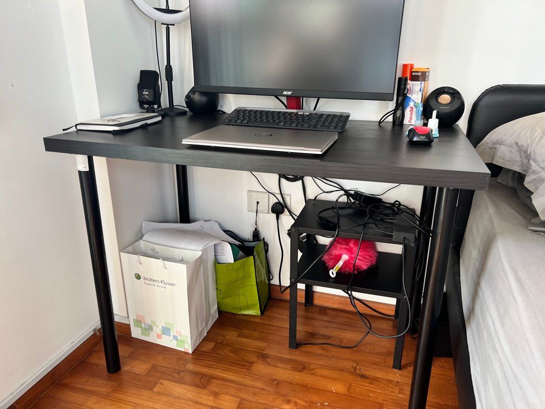 IKEA computer table, Furniture & Home Living, Furniture, Tables & Sets