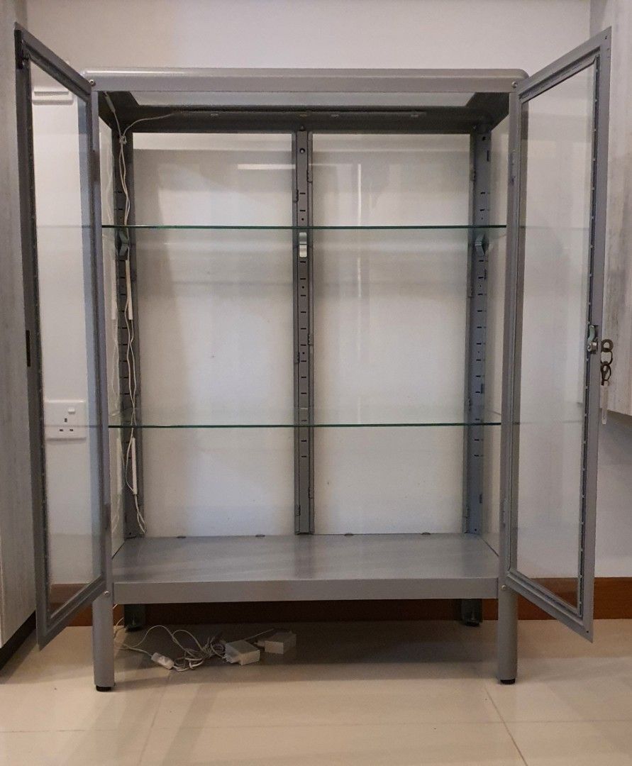 Ikea Glass Display Grey, Furniture & Home Living, Furniture