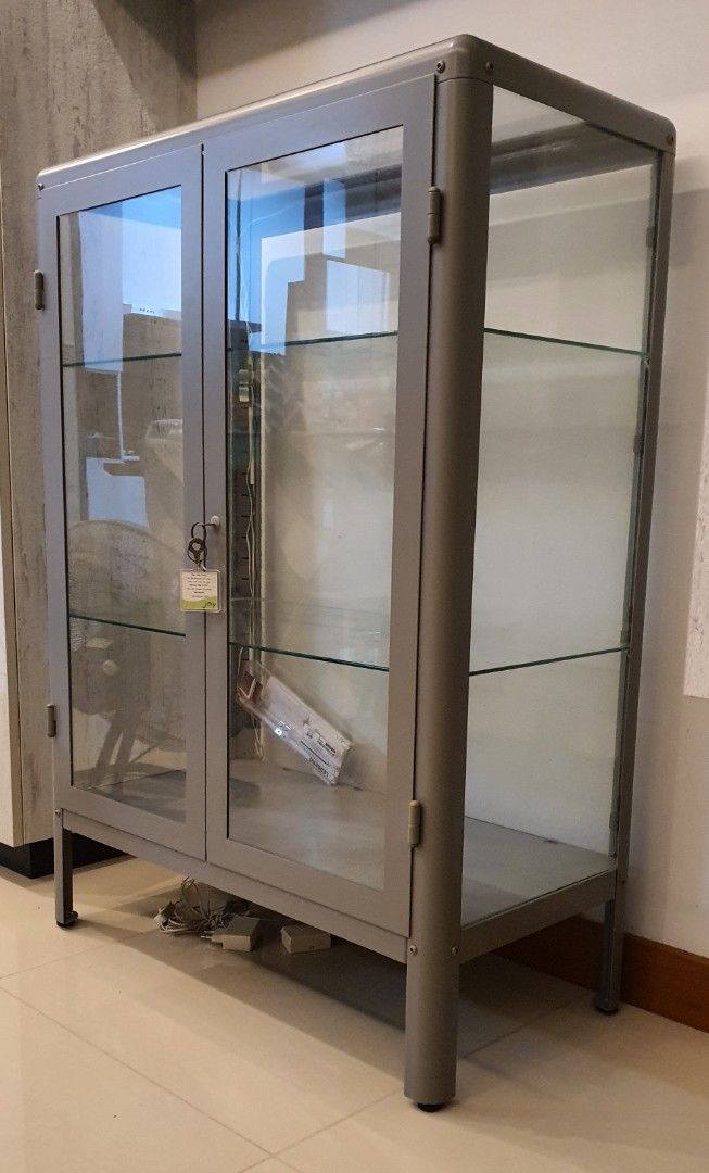 Ikea Glass Display Grey, Furniture & Home Living, Furniture