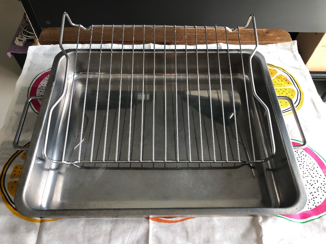 Ikea KONCIS Roasting Tin with Grill Rack, Furniture & Home Living