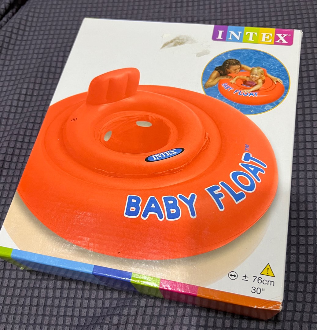 Intex baby float swimming ring inflatable pool tire, Babies & Kids