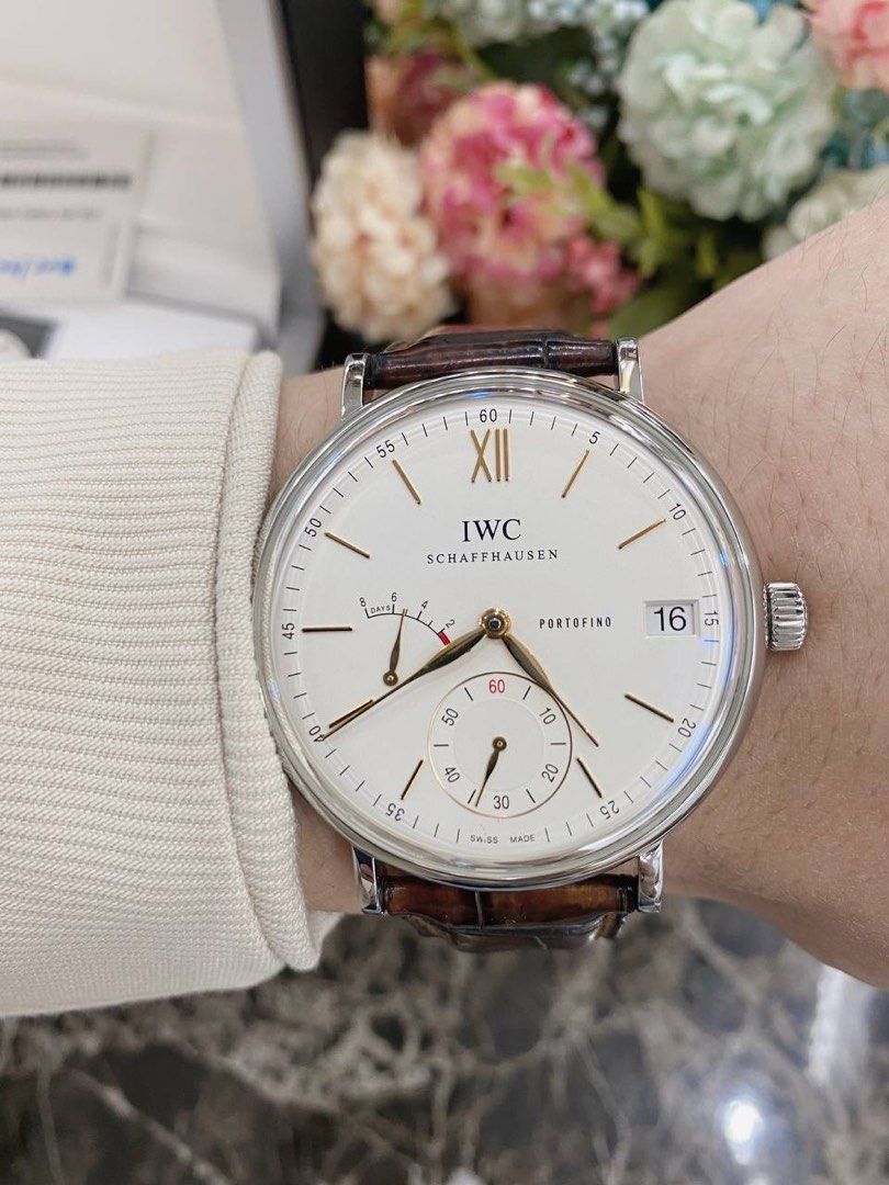 IWC PORTOFINO HAND WOUND 8 DAYS REF IW510103 45MM MANUAL WINDING