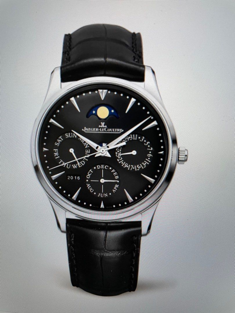 Jaeger LeCoultre Perpetual Calendar in Black Luxury Watches on Carousell