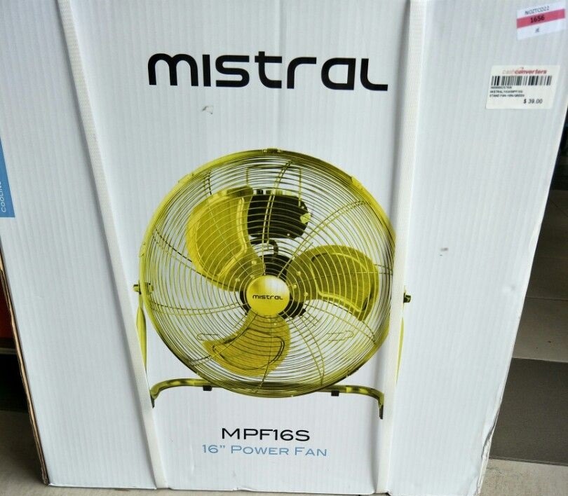 JEMistral 16" Power Fan (MPF16S), Furniture & Home Living, Lighting