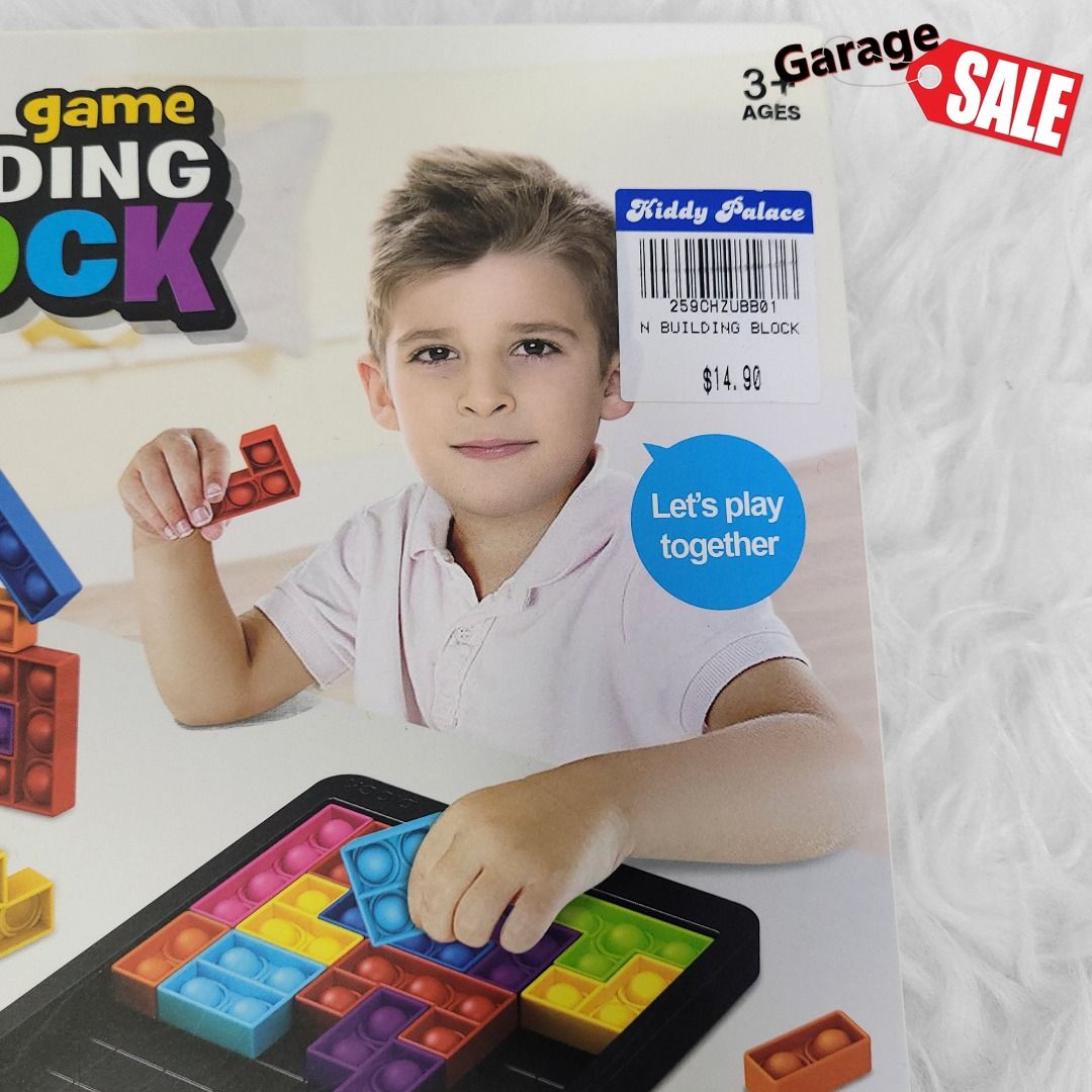 Jigsaw Puzzle Game Building Block Pop It Bubble Fidget Tetris Sensory