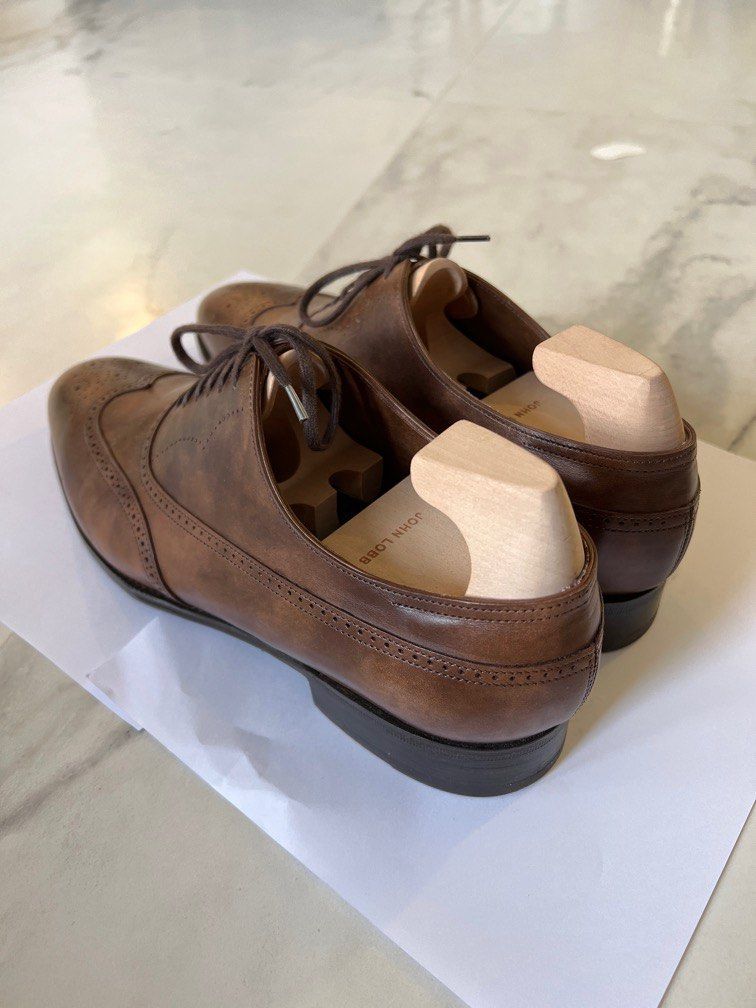 John Lobb Prestige Cavendish Parisian Brown Museum Calf, 男裝, 鞋