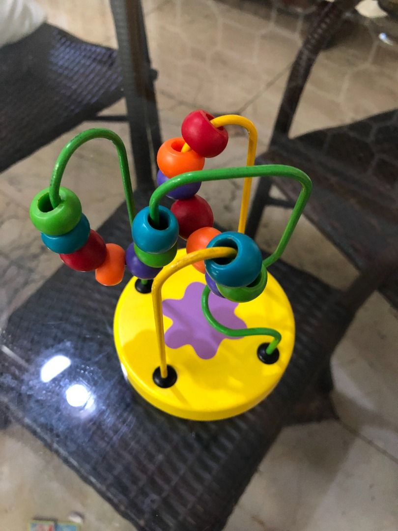 Kids Learning Wooden Bead Maze (Category: Infant Playtime) located in Quezon City. Submitted by outoftheboxph (Listing ID 1196288633, Image 3). Description: Toddler Baby Kids Early Learning 2 Lines Wooden Bead Cube Maze - Montessori Toys Condition: Used but not abused Made of safe and non-toxic wooden material, just use with reassurance. Item: Bead Maze Toy Material: Wooden Paint: Environmental protection water-based paint .