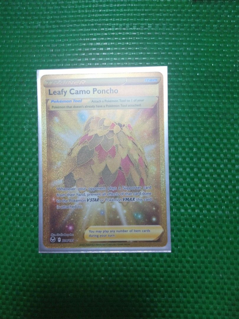 Leafy Camo Poncho (Gold), Hobbies & Toys, Toys & Games on Carousell
