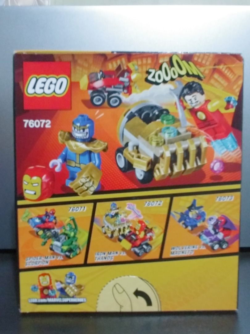 Lego Marvel Superheroes Set - 76072 (Mighty Micros: Iron Man vs. Thanos ...