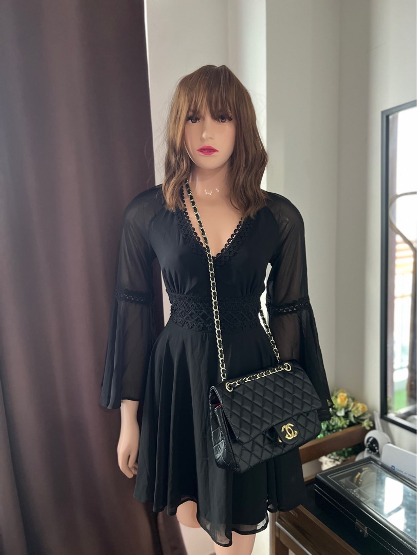 Bohemian attire black top