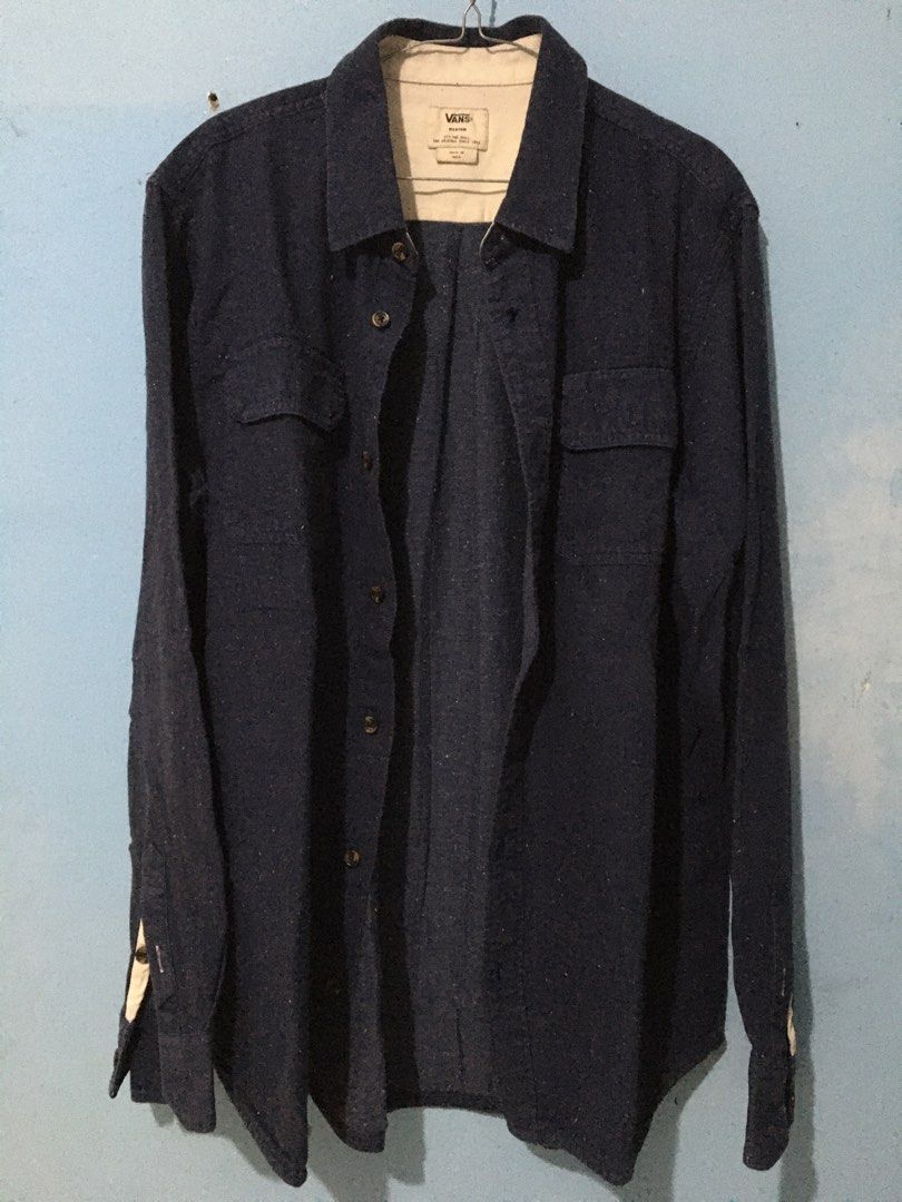 Long Shirt Kemeja Vans Off the Wall Original