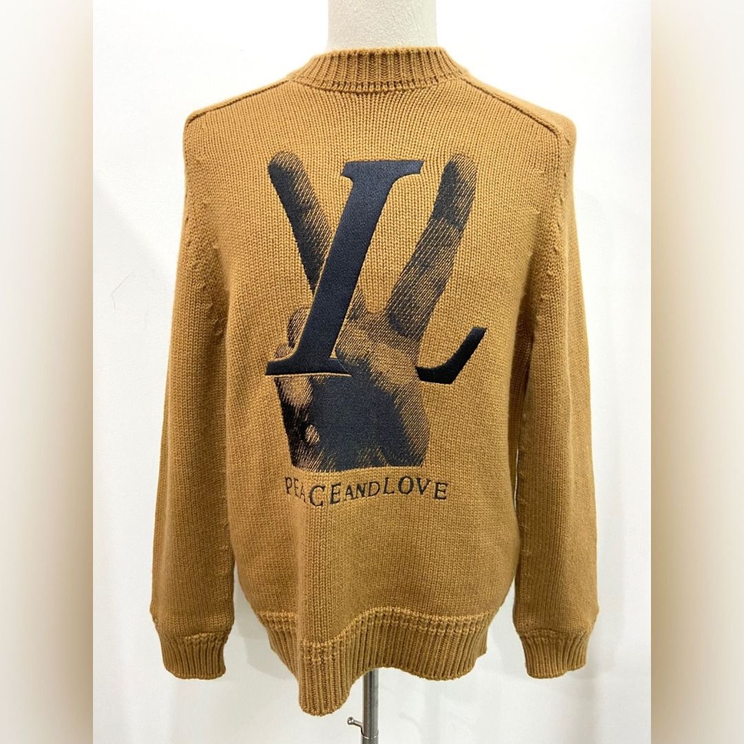 LOUIS VUITTON PEACE AND LOVE SWEATSHIRT (Pre-owned) Men Size Small