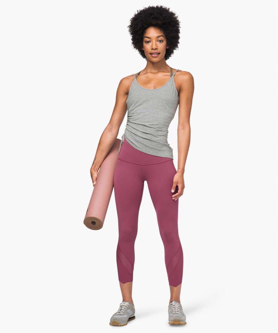 Authentic Lululemon Wunder Under Crop High-Rise Roll Down Scallop Full-On  Luxtreme 24, Women's Fashion, Activewear on Carousell