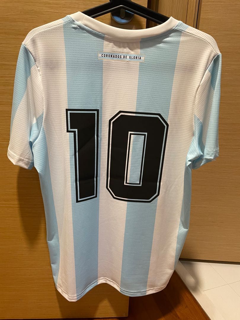 Maradona 86 Tribute Jersey Argentina Le Coq Sportif Men s Fashion Activewear on Carousell