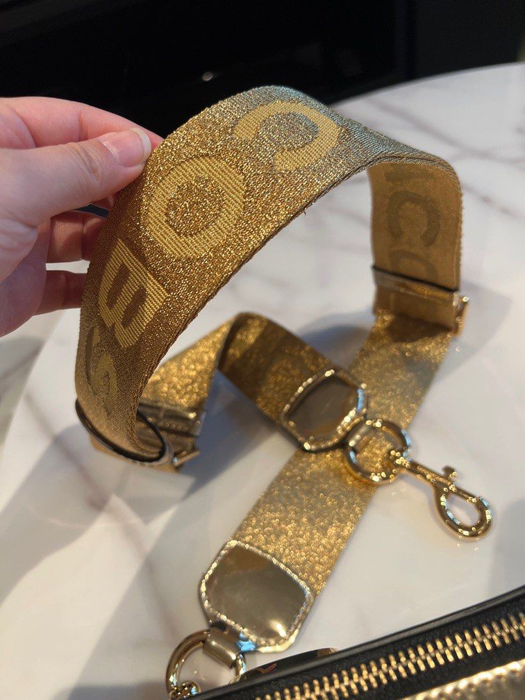 Marc Jacobs Snapshot Handbag Gold With Original Box 2 Belt (CS626) - KDB  Deals