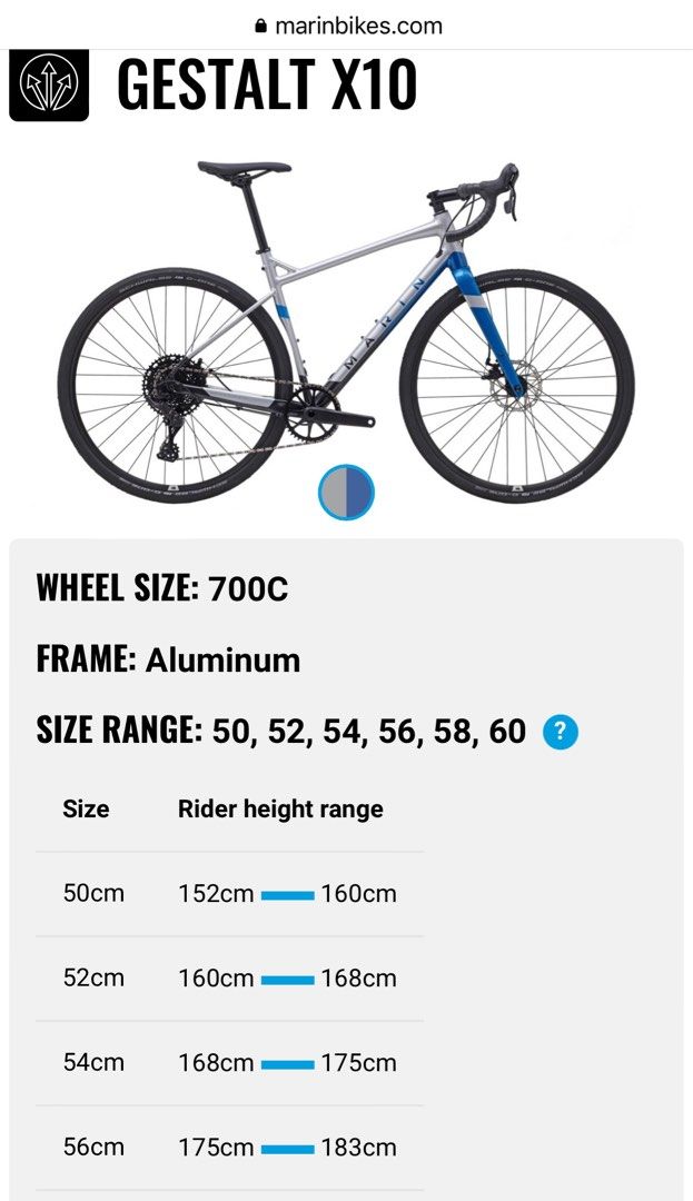 Marin gestalt x10 gravel bike 2018 outlet