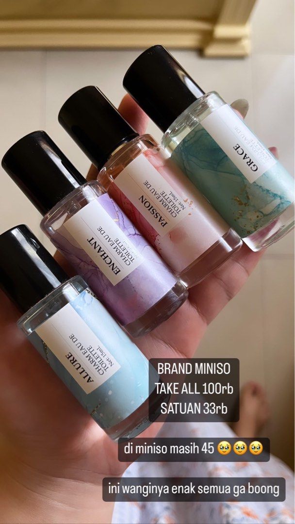 MINISO PARFUM, Kesehatan & Kecantikan, Parfum, Kuku & Lainnya di Carousell