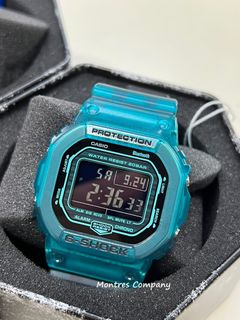 Montres Company 香港註冊公司 (32年老店) 卡西歐 CASIO G-SHOCK 藍牙 藍芽 Blue Tooth BlueTooth 藍黑色 半透明漸變 200 米防水 DWB5600 DWB5600G DW DW-B5600 DW-B5600G DW-B5600G-2 三款色有現貨64204044797571110