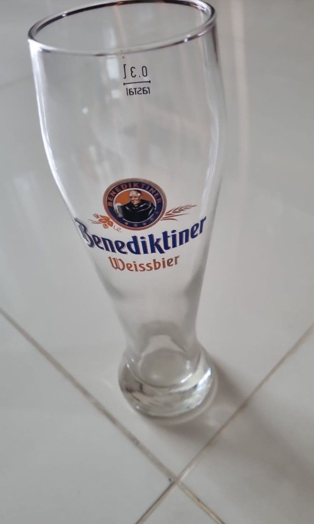 New 6 Exclusive Wheat Beer Glassesbenediktiner Weissbier Tv And Home Appliances Kitchen 6491