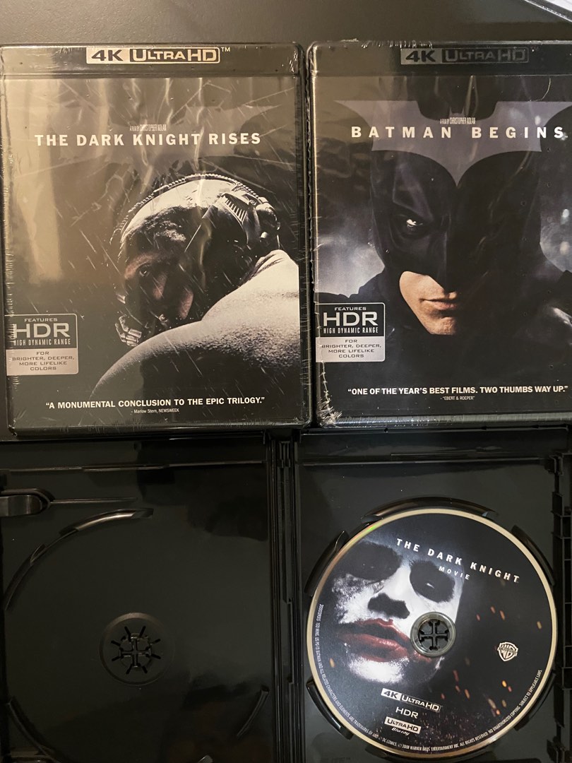 New and Sealed ?? 4K Blu Ray Batman Dark Knight Rises, Hobbies & Toys,  Music & Media, CDs & DVDs on Carousell