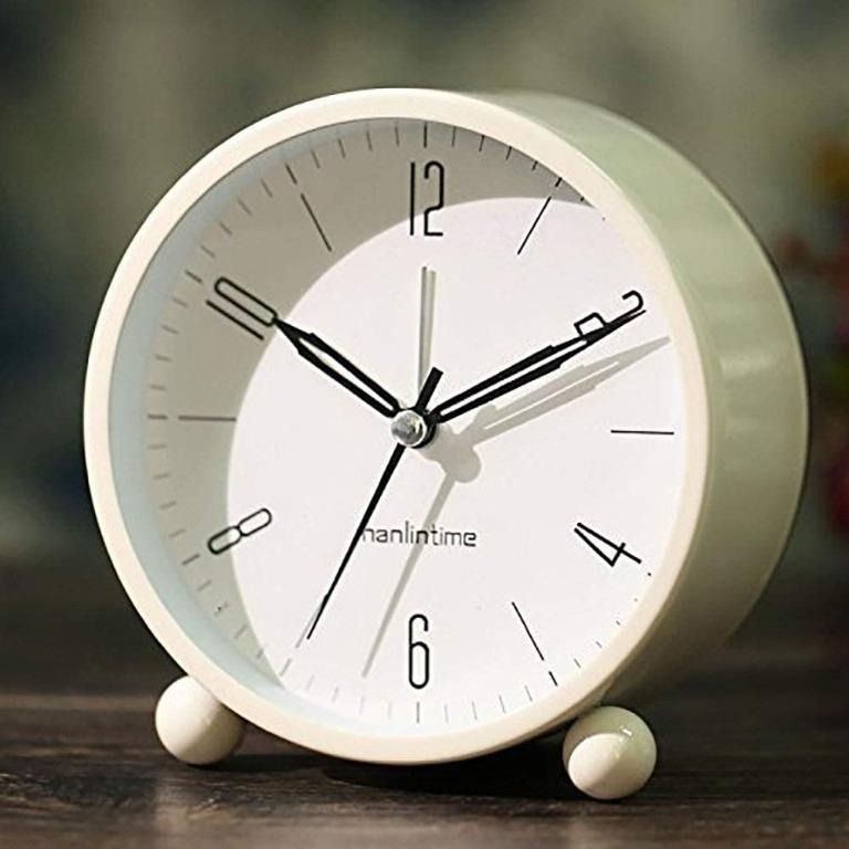 New Arrival! Snifu Analog Alarm Clock, Easy to Set Small Desk Clock, No