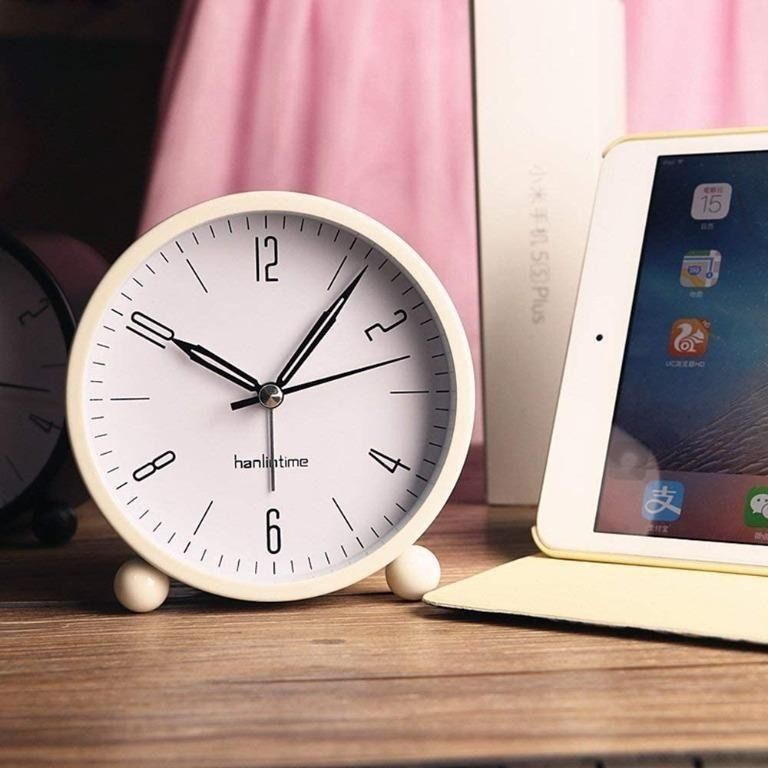New Arrival! Snifu Analog Alarm Clock, Easy to Set Small Desk Clock, No