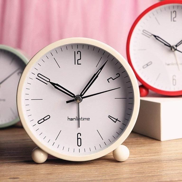 New Arrival! Snifu Analog Alarm Clock, Easy to Set Small Desk Clock, No