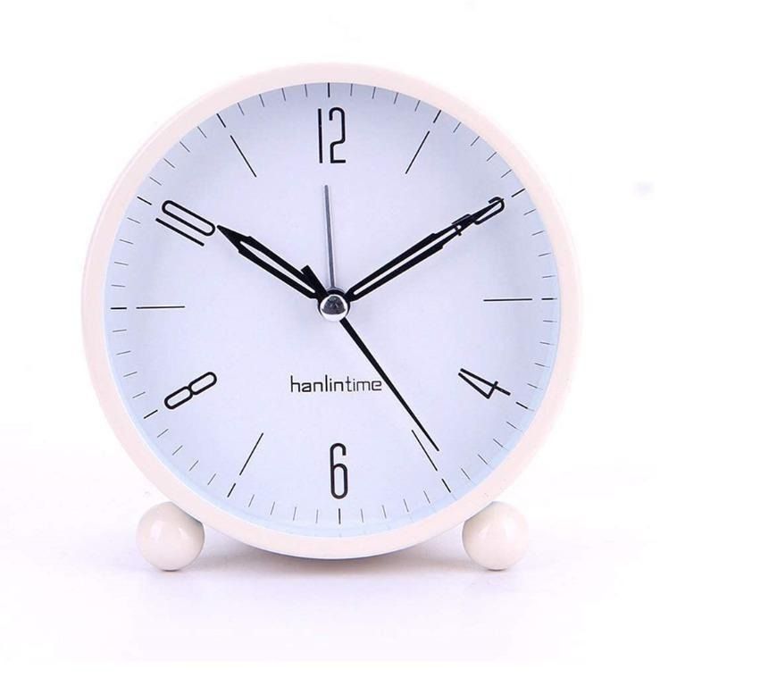 New Arrival! Snifu Analog Alarm Clock, Easy to Set Small Desk Clock, No