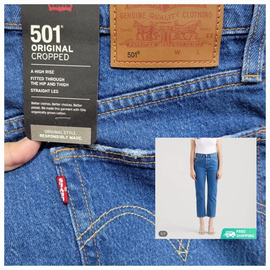New Levi's 501 Original Women Cropped Jeans size W30/L26 (n/p: RM359),  Women's Fashion, Bottoms, Jeans & Leggings on Carousell