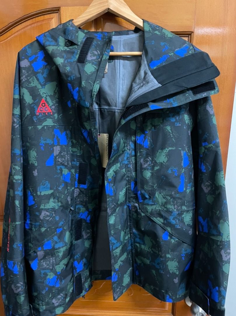 Nike ACG gore-tex jacket 防風外套 藍綠迷彩 M號