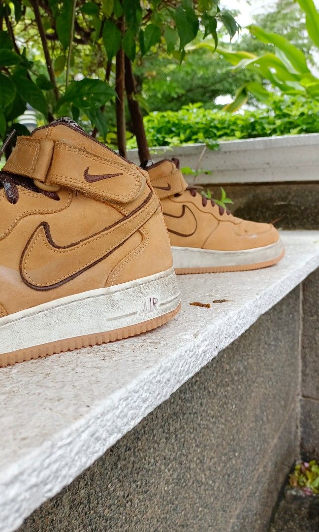 Nike air force 1 mid wheat sales