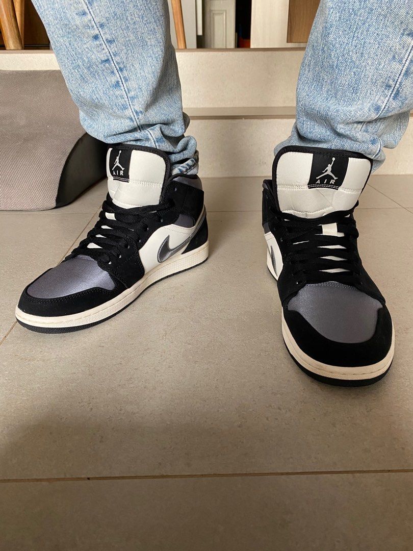 Air jordan satin grey toe 2025