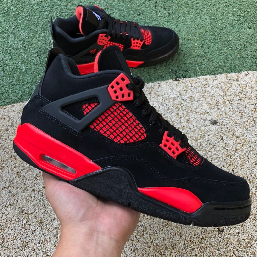 Nike air jordan retro 4 clearance red