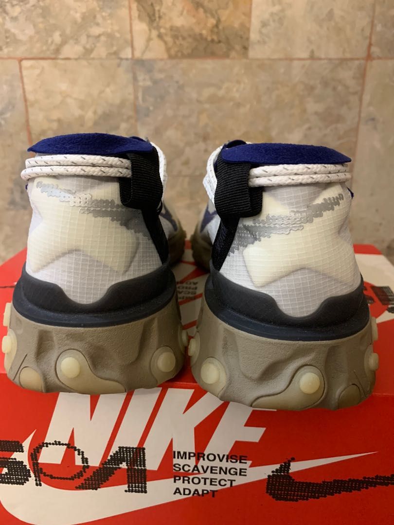 Nike Ispa React (Category: Sneakers) located in Quezon City. Submitted by vinciboy22 (Listing ID 1196271889, Image 3). Description: FOR SALE ONLY! Nike Ispa React Size 10.5 Complete with box and extra black lace Used for less than 10x Issues: dirt cause of usage, slight yellowing (right pair) 3,800 only Qc Area..