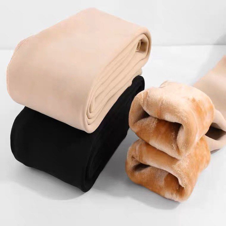 Nude colour fleece lined tights, warm fleece tights, suitable for 15-25