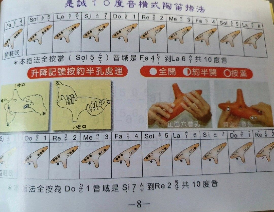 Ocarina Lesson Book, Hobbies & Toys, Music & Media, Music Scores on Carousell