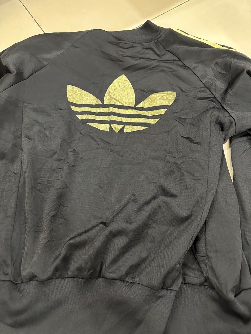 Raya promo Original Adidas Jacket black gold Japan , Men's Fashion ...