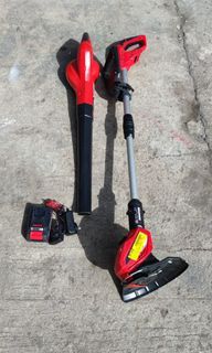 Ozito 18v blower and grass cutter