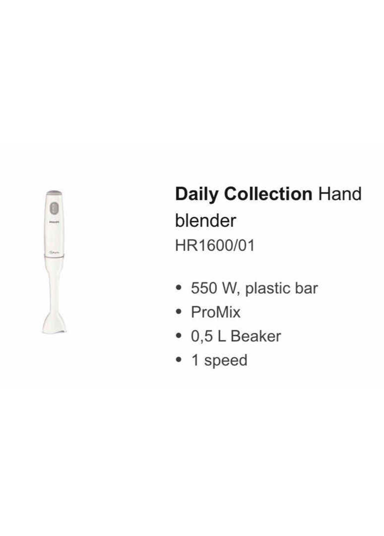 Philips Hand Blender 550W, TV & Home Appliances, Kitchen Appliances