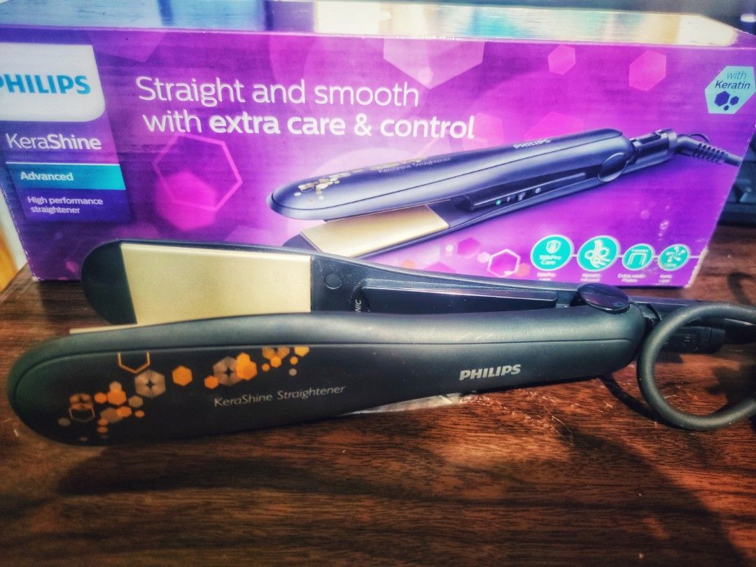 Philips Kerashine hair iron, Beauty & Personal Care, Hair on Carousell