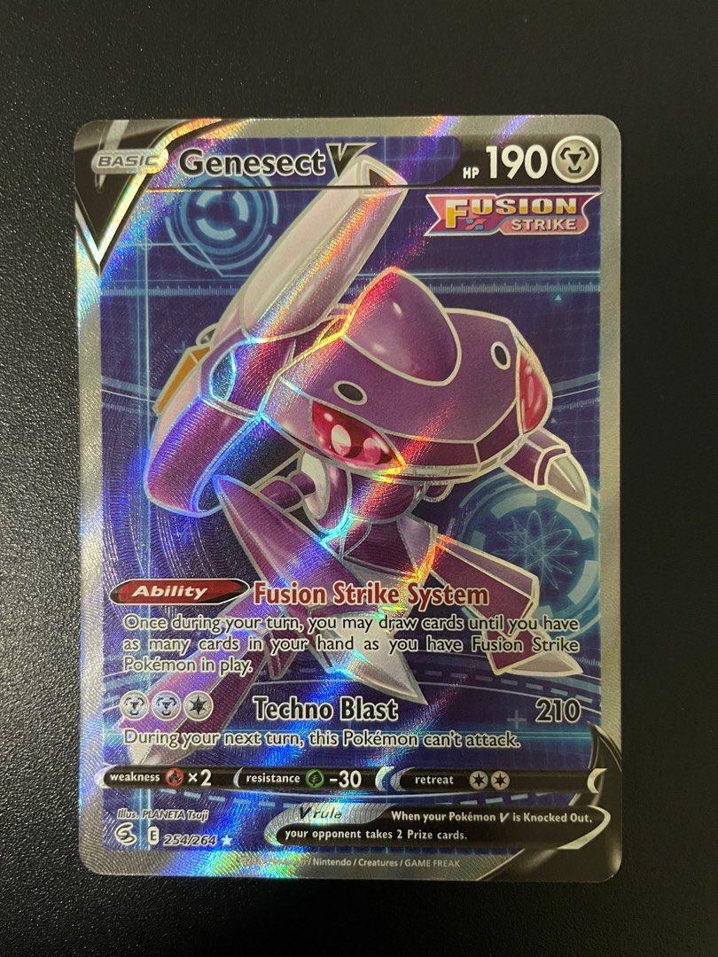 Auction Prices Realized Tcg Cards 2021 Pokemon Sword & Shield Fusion Strike Genesect  V