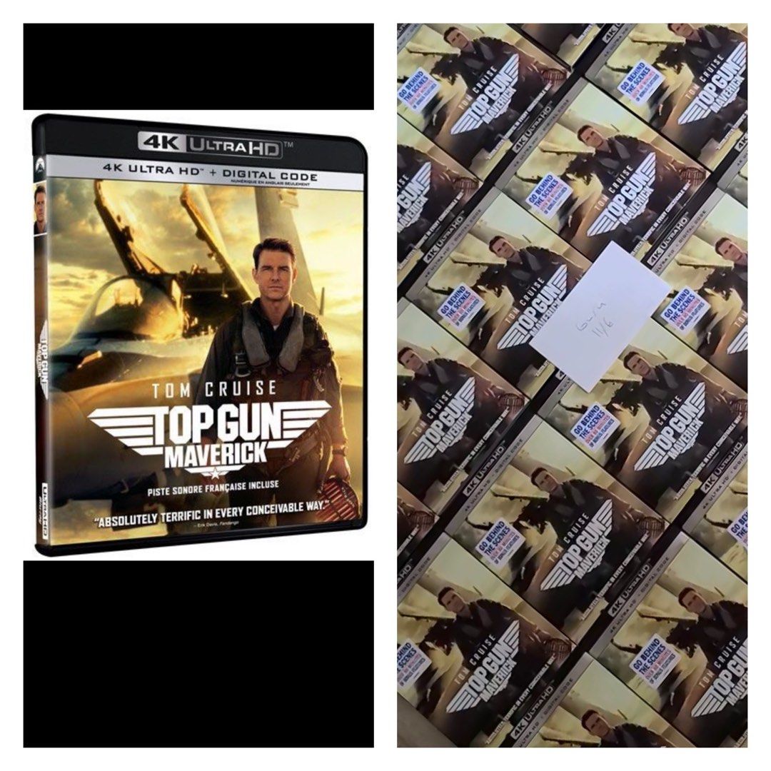 (PREORDER) Top Gun Maverick 4K UHD Ultra HD Bluray bluray, Hobbies