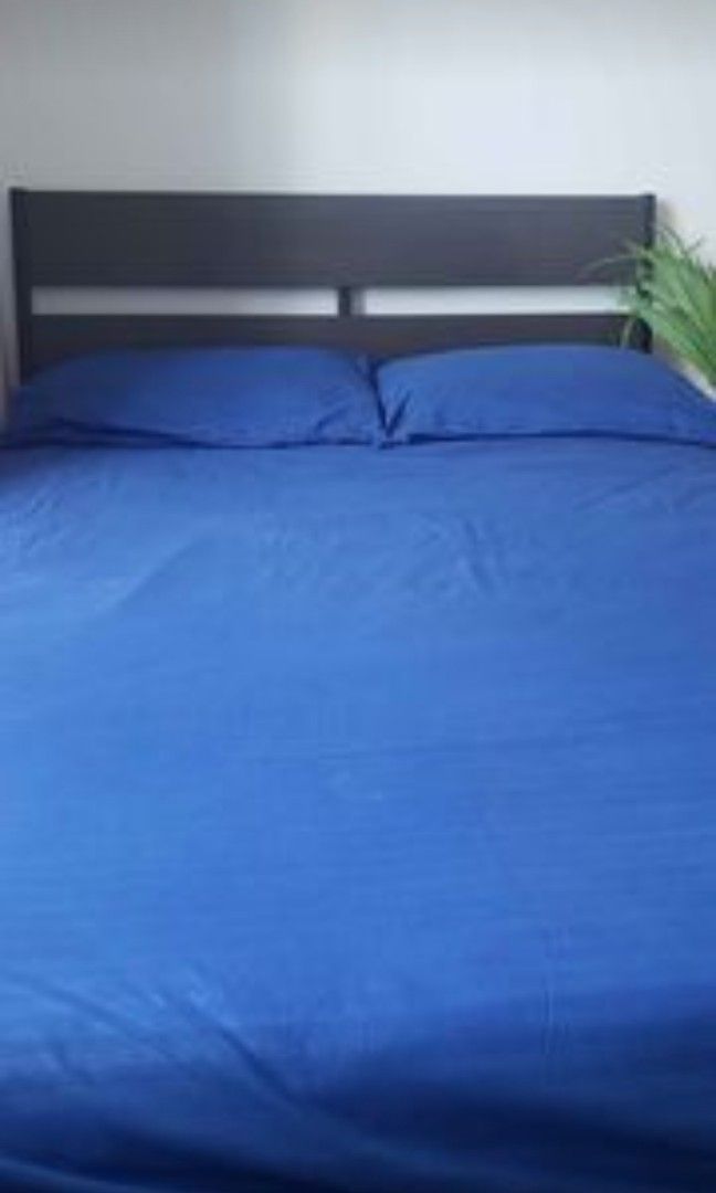 Queen bed with mattress ikea, Furniture & Home Living, Furniture, Bed