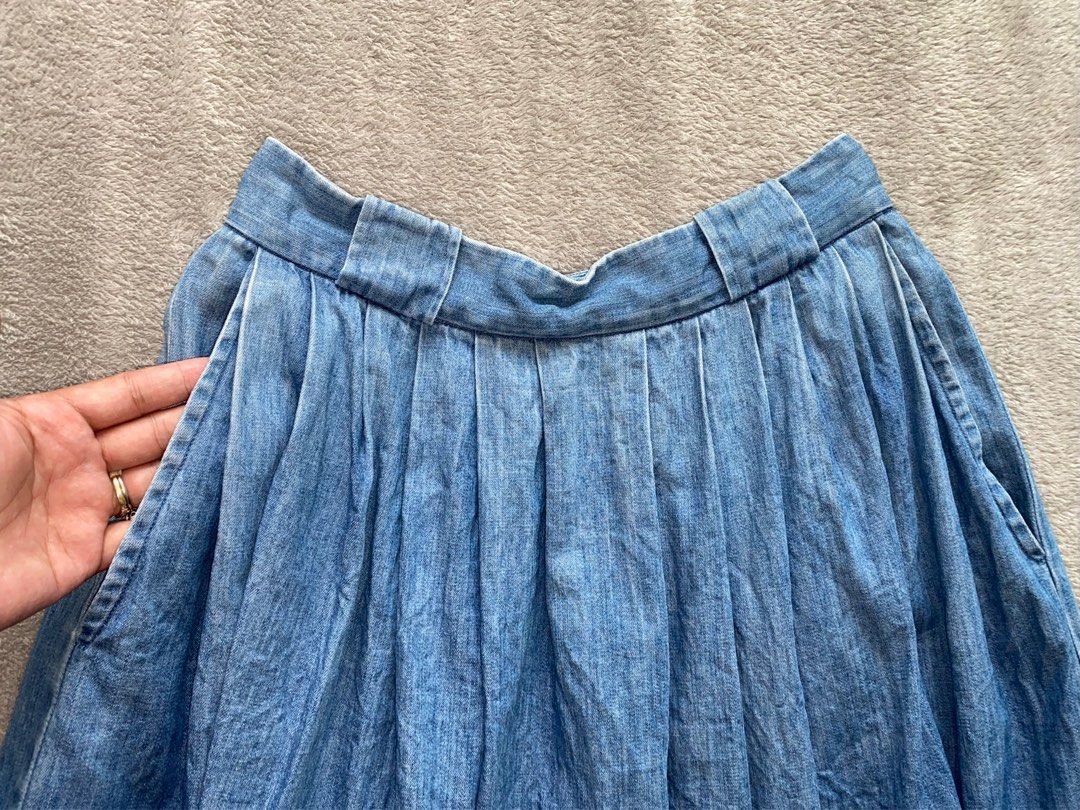 Ralph Lauren (Small-Med) Soft Denim Maxi Skirt, Women's Fashion, Bottoms,  Skirts on Carousell