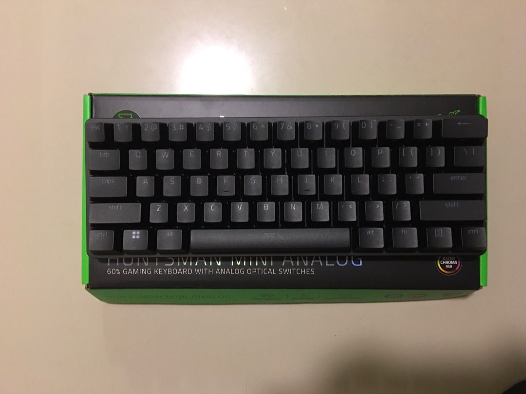 Razer Huntsman Mini Analog with Razer Wrist Rest for sale, Computers