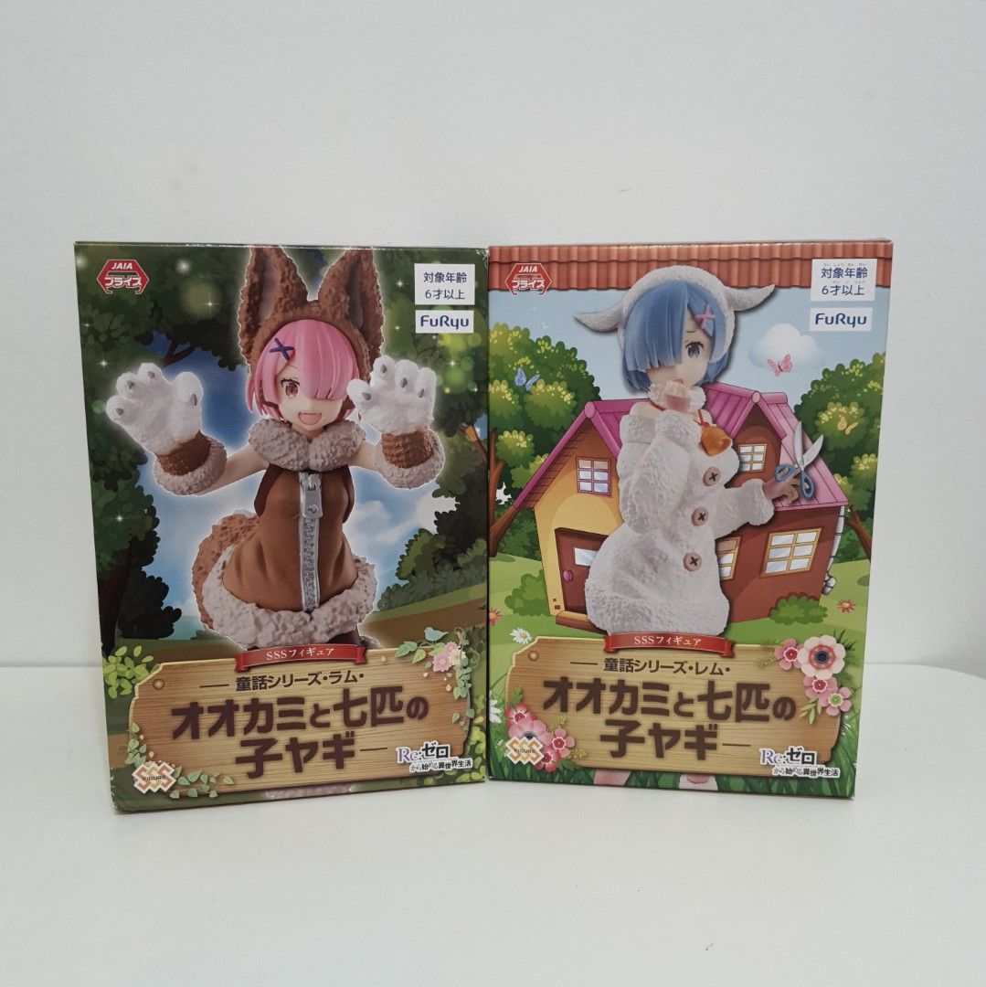 Rem Ram SSS Sheep Wolf Figure [Furyu], Hobbies & Toys, Toys & Games on Carousell