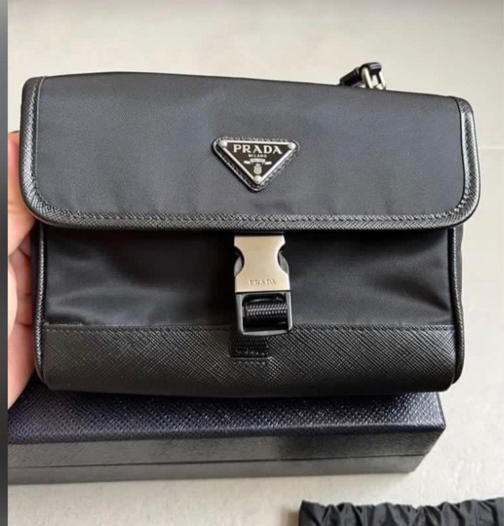 Prada renylon phone case bag, Luxury, Bags & Wallets on Carousell