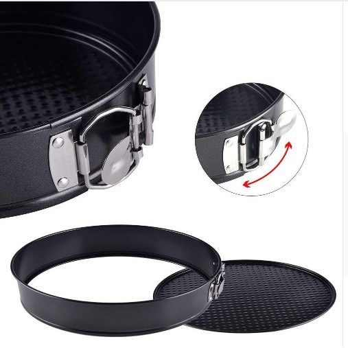 Round Springform Cake Pan / Non Stick Cake Pan | Bakeware / Baking Essentials (Category: Bakeware) located in Manila. Submitted by trustradeglobal (Listing ID 1196225068, Image 3). Description: This set of 3 springform pans is made from heavy duty carbon steel for even baking and browning. It is resistant to warping and effortless cleaning make it an item you'll enjoy baking with again and again. -material: carbon steel -set of 3pcs: 18cm, 20cm a